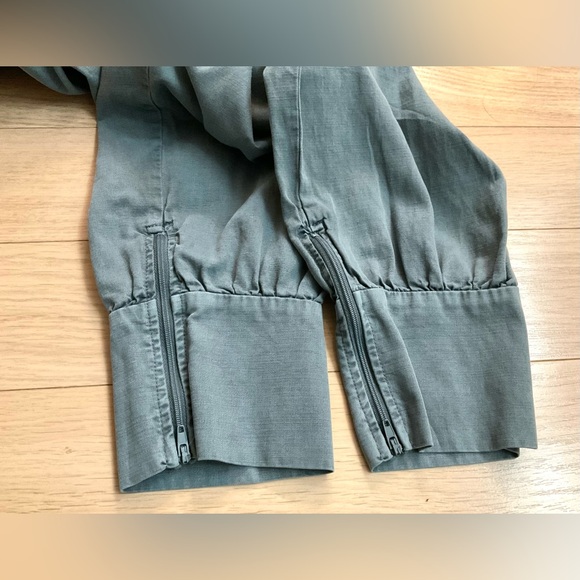 Young Fabulous & Broke Reeve Jumpsuit Teal Elastic Waist Chambray - Picture 9 of 11